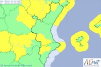 El fin de semana comienza con avisos por viento, frío y fenómenos costeros en la Comunitat Valenciana