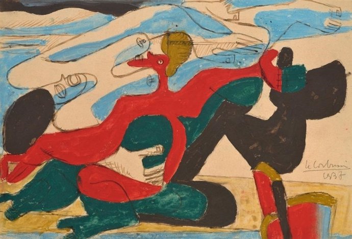 Le Corbusier, "Deux femmes nuages", 1937