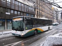 El transporte urbano comarcal de Pamplona recupera la normalidad tras los retrasos por la nevada