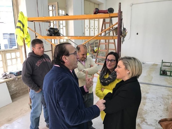 Imagen de la visita a las obras