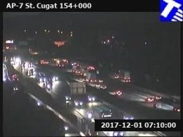 Afectació en l'AP-7 per camions amb rodes punxades