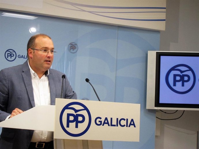 El secretario xeral del PPdeG, Miguel Tellado