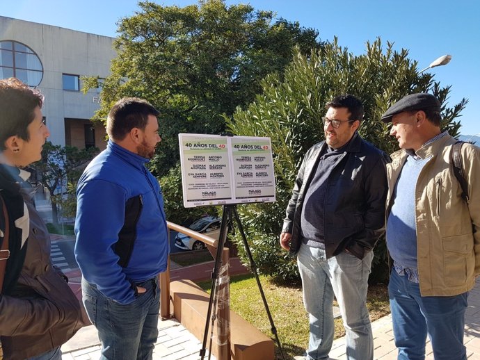 Alejandro Serrato y Guzmán Ahumada Podemos IU acto 4D en Málaga