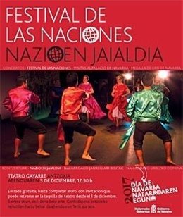 Cartel anunciador del Festival de las Naciones.