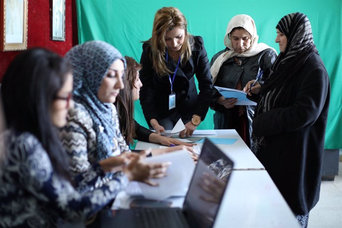 Votación en Qamishli