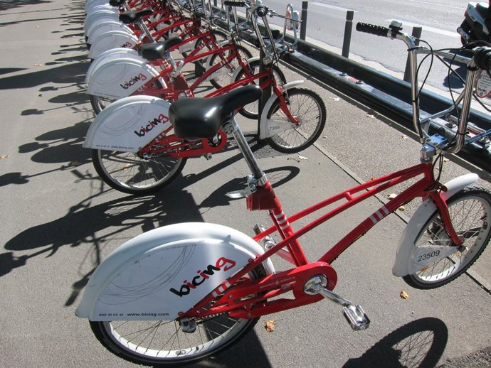 Estació de Bicing a Barcelona