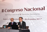 El juez del Supremo Ignacio Sancho Gargallo clausura el II Congreso Nacional de Derecho Concursal y Societario del ICAM