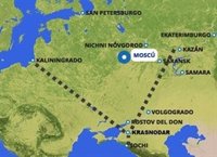 España recorrerá más de 6.000 kms entre sedes en la fase de grupos
