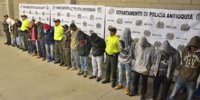 Capturan a 67 integrantes del 'Clan del Golfo' en Antioquia (Colombia)