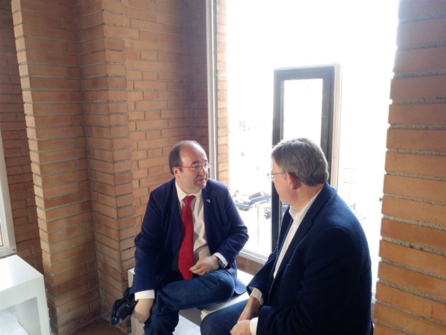 Miquel Iceta (PSC) amb Ximo Puig