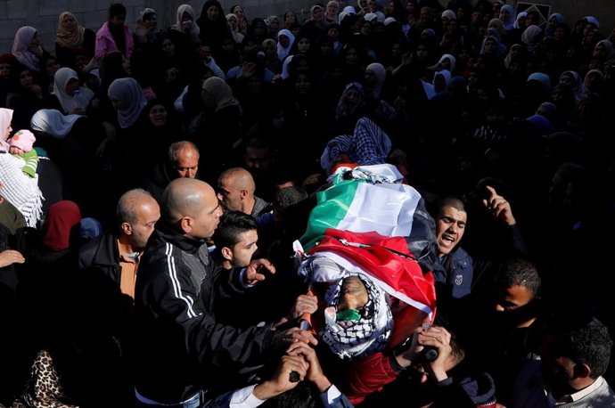 Funeral del palestino asesinado en Cisjordania