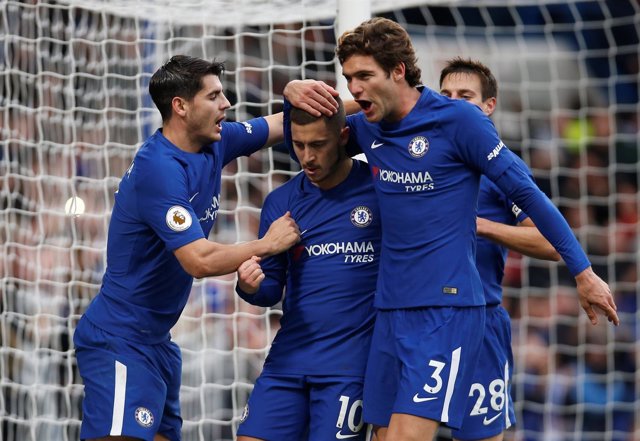 El Chelsea gana en Premier League. Morata, Hazard y Marcos Alonso