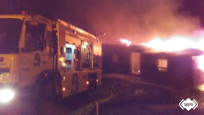 Incendio en Llanera.