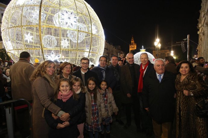 Escena de Sevilla en época de preNavidad 