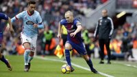 Iniesta sufre una sobrecarga en el sóleo y será baja ante el Sporting