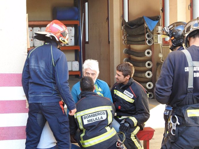 Simulacro de bomberos