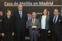 El presidente de la Real Academia Española de la Gastronomía, Premio Casa de Melilla en Madrid