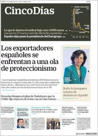 Las portadas de los periódicos económicos de hoy, lunes 4 de diciembre