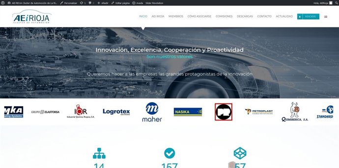 Imagen de la nueva web