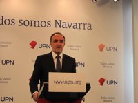 Esparza (UPN) dice que "hay una hoja de ruta escrita para que en Navarra ocurra lo mismo que en Cataluña"