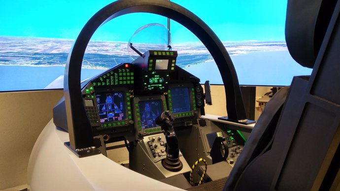 Simulador del Eurofighter desarrollado por Indra