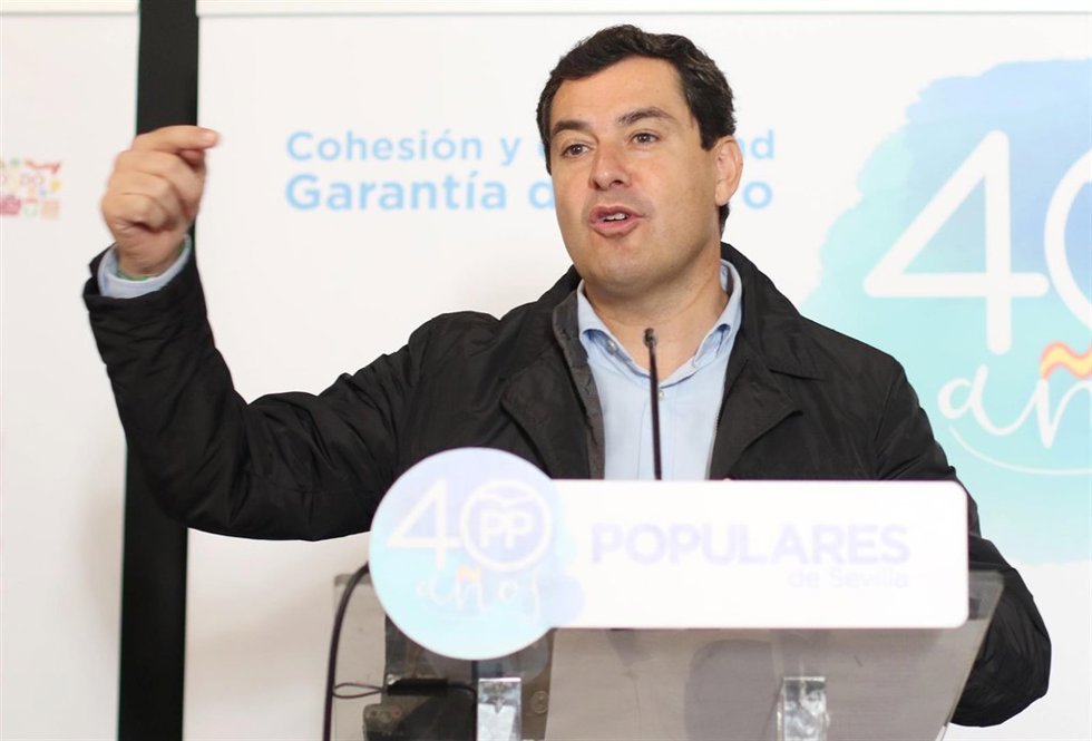 Juanma Moreno, hoy ante los medios