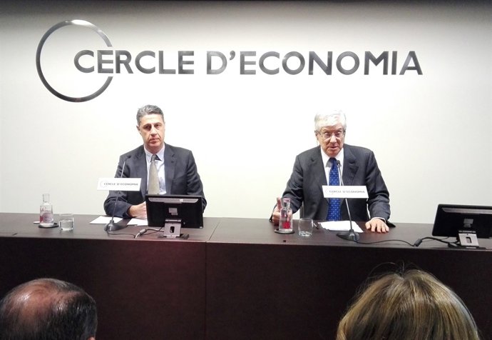 X.G.Albiol (PP) notari J.J.López Burniol (Cercle d'Economia)