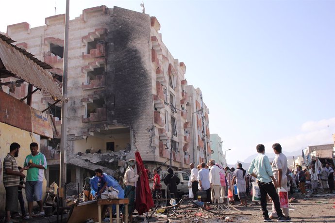 Explosión de un coche bomba en Adén