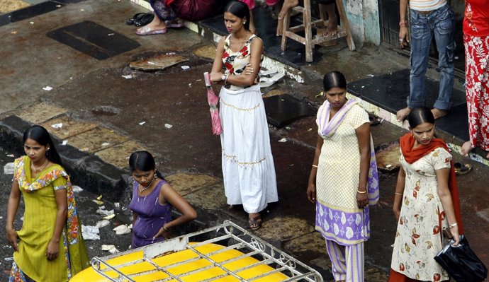 Mujeres que se dedican a la prostitución en India