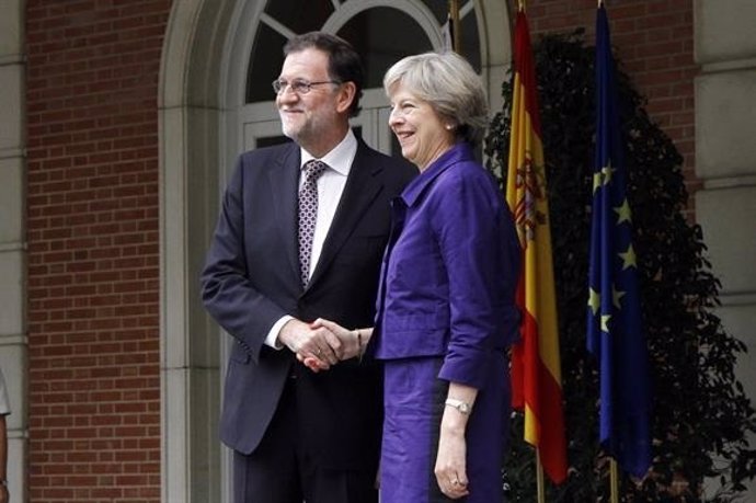 Mariano Rajoy se reúne con Theresa May en Moncloa