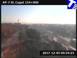 Tráfico de la AP-7 en Sant Cugat del Vallès (Barcelona)