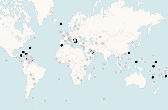gestha  mapa paraisos fiscales