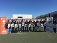 Un total de 450 jugadores de fútbol base participan este miércoles en el V Torneo 'Ningún niño sin juguete'