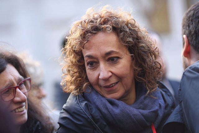 La diputada de ERC en el Congreso Ester Capella frente al Supremo