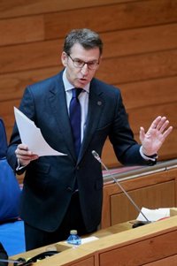 Feijóo asegura que tiene el "compromiso" de Fomento para que el tren gallego opte a fondos de la UE en 2018