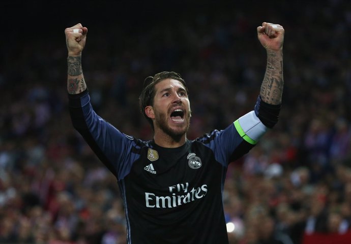 El central y capitán del Real Madrid, Sergio Ramos