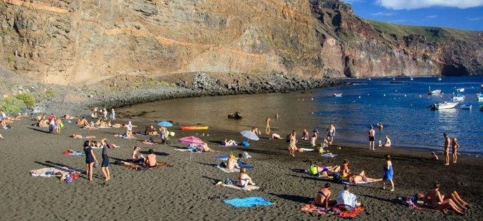 Playa de Vueltas en Valle Gran Rey, en La Gomera