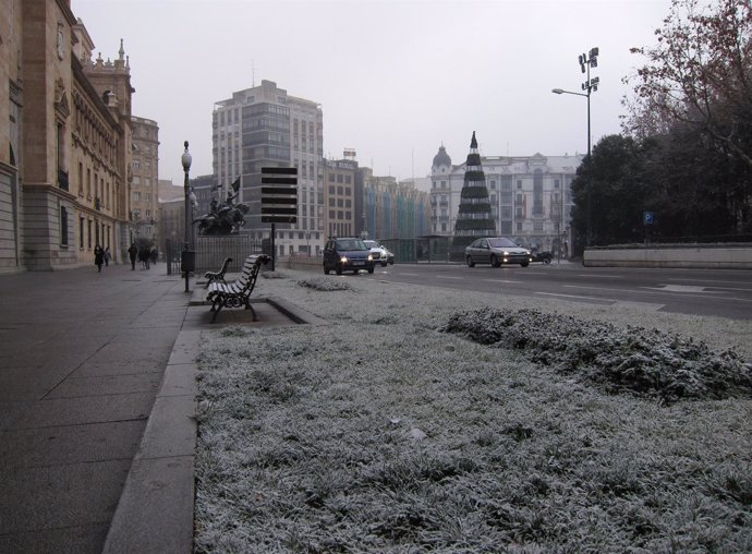 Frío Y Cencellada En Valladolid