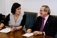 Santander y la UIMP revalidan su colaboración tras la llegada del rector Lora-Tamayo