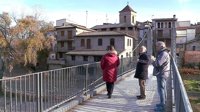 Puente de Montañana une sus dos orillas con una nueva pasarela colgante tras una inversión de 350.000 euros de la DPH