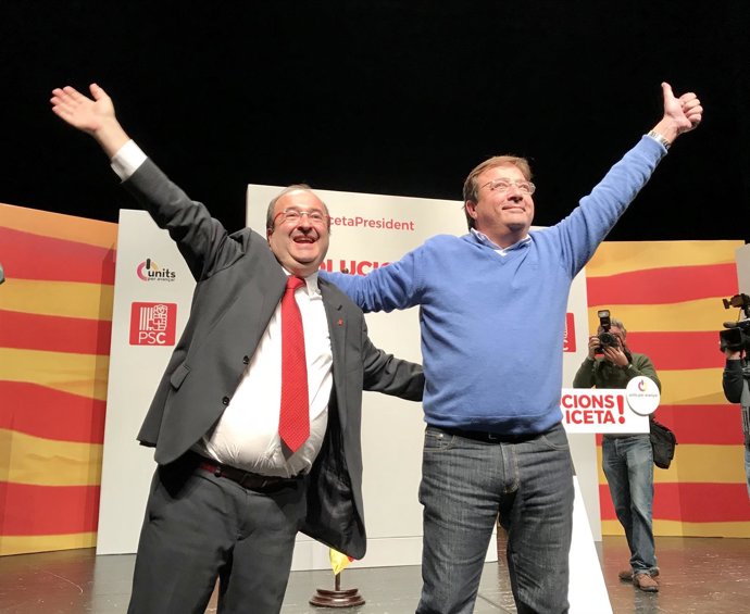 Miquel Iceta (PSC) i el pte.Guillermo Fernández Encalla