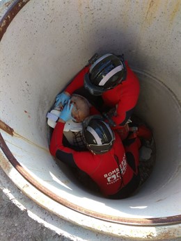 Rescate de un hombre en la Ermita de San Roque en Ceutí