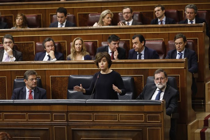 Santamaría en la sessió de control del Govern al Congrés