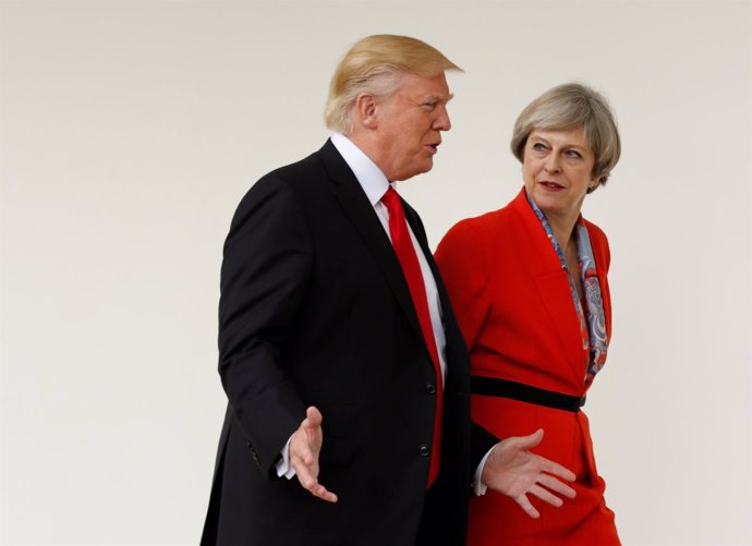 Donald Trump y Theresa May