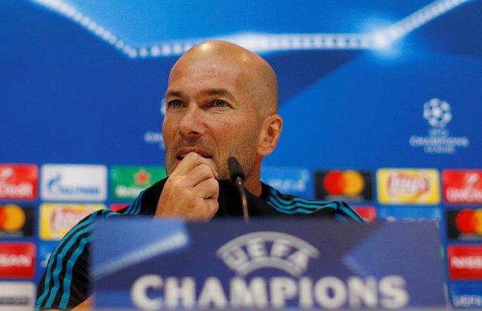 Zidane en rueda de prensa de Champions