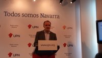 Esparza exige al Gobierno de España que llegue a un acuerdo sobre el convenio económico antes de Navidad