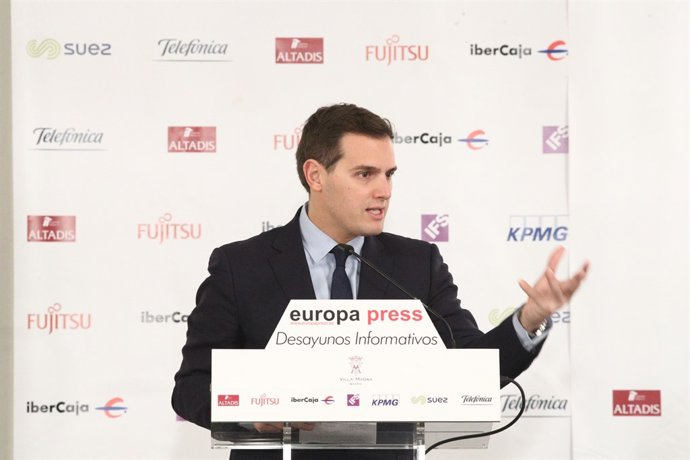 Albert Rivera en els Esmorzars d'Europa  Press