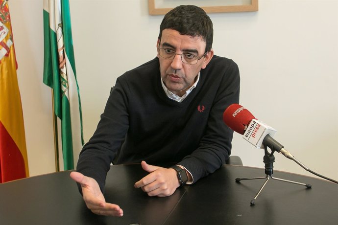 Mario Jiménez, durante la entrevista