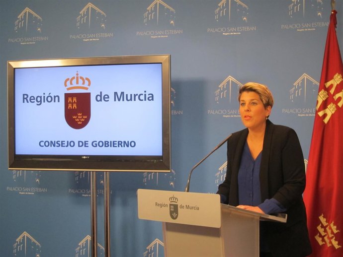 Noelia Arroyo, en la rueda de prensa posterior al Consejo