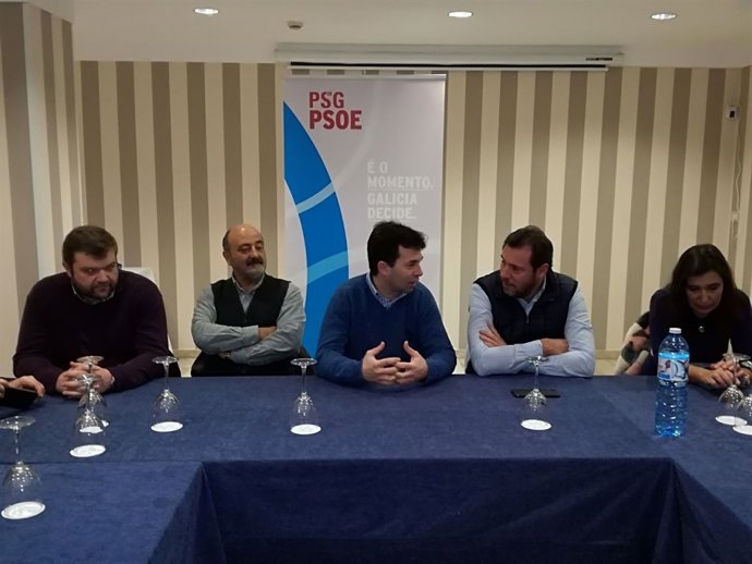 Gonzalo Caballero i Óscar Puente en Sarria